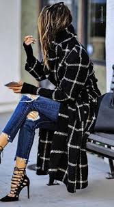 Black And White Coat Pin By Alejandra Fernandez On Wtb Fall Fashion Coats Fashion Autumn Fashion