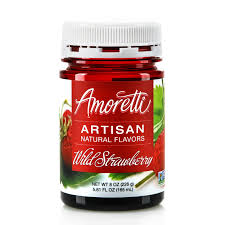 Natural Wild Strawberry Artisan Flavor Amoretti