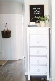How to raise the malm dresser above a tall baseboard. Chicago Condo Tour Bright Light And Neutral The Diy Playbook Dresser Decor Decor Bunk Bed With Desk