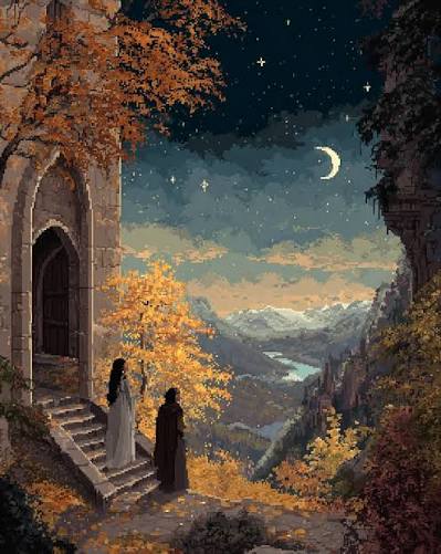 Aragorn and Arwen #lotr #pixelart #lordoftherings ...