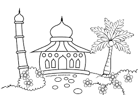 Cara menggambar masjid baru 3 untuk anak sd youtube via youtube.com. Mewarnai Gambar Masjid Contoh Gambar Mewarnai