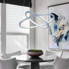 Maybe you would like to learn more about one of these? Buy Madem Led Modern Led Pendant Light 2 Ring Circular Pendant Lighting Adjustable Contemporary Chandelier Pendant Ceiling Light Fixture For Living Dining Room Bedroom 6000k Cool White Silver Online In Indonesia B08glmdccz
