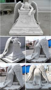 Solar lighted cross angel cemetery decoration grave headstone memorial. Hot Sell Life Size Weeping Angel Monument Headstone Angel Statues For Graves For Sale Mokk 112 You Fine Sculpture