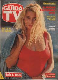 Il ritorno del grande amico. Mara Venier Guida Tv Magazine 18 August 1991 Cover Photo Italy