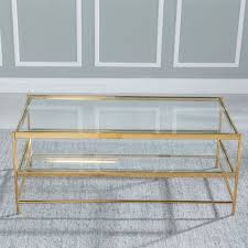 Enjoy free shipping on most stuff, even big stuff. Urban Deco Baker Glass And Gold Coffee Table