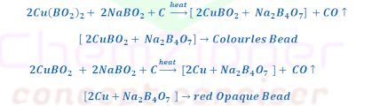 Which Of The Following Statements Is Wrong About Borax Bead Test? (1)  Nickel Salts Give Brown Bead. (2) Copper Salts Give Blue Bead. (3) Cobalt Salts  Give Blue Bead. (4) Chromium Salts