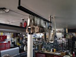 Pipe clamps are heavy and cumbersome, which makes them difficult to store, but in a couple hours you can build this simple rack that will keep your clamps off the floor and within easy reach. Homemade Vise Grip Clamp Rack Homemadetools Net
