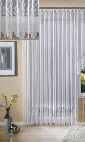 Blickdichte gardinen schützen vor neugierigen blicken. Jacquard Store Fertiggardine Bogenstore Gardine Mit Krauselband 240 Cm In Weiss Ebay
