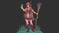 Deer Lady Animated By Mafubash 3d Model 3d Characters Model