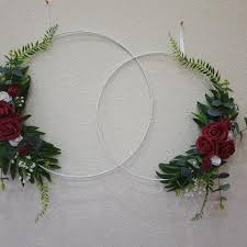 2 Grosse Dekorierte Ringe Fur Die Wand Brideh Collection Dekorieren Dekoration Hochzeit