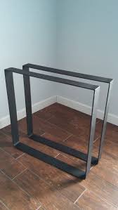 Usually because they have a central pedestal base. Flat Steel U Shape Dining Table Legs Pre Drilled For Your Top Flat Bar Steel 3 Wide Fully Bent From Solid Piece Of Wood Table Diy Dining Table Legs Iron Table