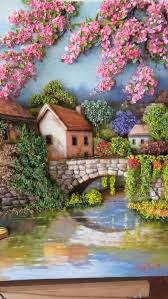 Papertole And Plymar Clay Sumbul Eldek 3d Boyama Tablolar Manzara
