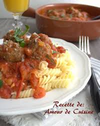 Pates Aux Boulettes De Viande Hachee Amour De Cuisine Recette Boulette De Viande Viande Hachee Boulette