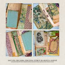 Мулатка luna corazon в греции ❘ фото. Boho Floral Junk Journal By Sheena Anja De Dobbelaere