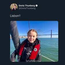 The boat arrived in lisbon, portugal on december 3, and. Greta Thunberg Comes Out I Greta Thunberg Lisbon