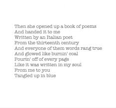From Tangled Up In Blue By Bob Dylan In 2020 Book Of Poems Poetry Books Ring True