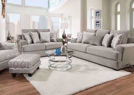Clean lines and slightly flared arms make this casual contemporary sofa a great. Cooper Sofa Set Gray