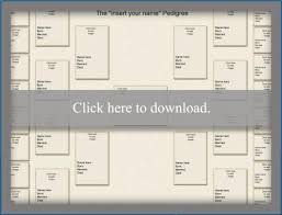 printable pedigree chart lovetoknow