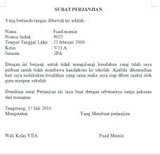 Surat penyataan orangtua/wali* calon siswa sd/smp/sma* saya yang bertanda tangan dibawah ini : Contoh Surat Pernyataan Siswa Bermasalah Bloggadogado