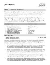 You may want to tailor it to fit a specific job description. Financial Administration Manager Resume Sample Template