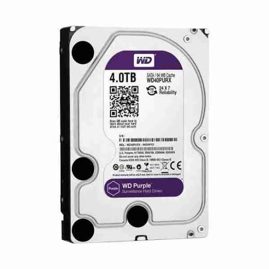 Western Digital WD Purple 4TB Surveillance HDD view 2