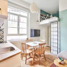 Studio Paris 15 Renovation D Un 20 M2 Avec Mezzanine Petit Appartement Appartement Interieurs De Toute Petite Maison