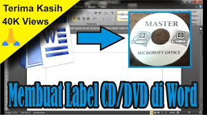 Cara menghilangkan stiker cd kepingan. Cara Membuat Label Cd Dvd Dengan Microsoft Word Simple News Video Youtube