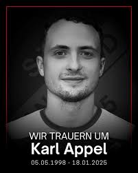 Die SVA-Familie trauert um Karl Appel, der plötzlich und völlig unerwartet  am Samstag im Alter von gerade einmal 26 Jahren verstorben ist. Er  hinterlässt seine Frau, seine zwei Kinder und viele Angehörige