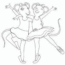 Dogs love to chew on bones, run and fetch balls, and find more time to play! Angelina Ballerina Coloring Pages Coloring Home