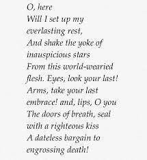 Iambic Pentameter From Shakespeare S Romeo And Juliet Romeo And Juliet Iambic Pentameter Words