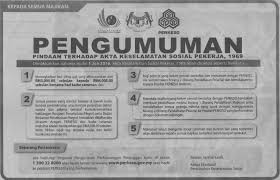 Menurutnya lagi, skim keselamatan di bawah akta ini dikendalikan. Perkeso Socso On Twitter Pengumuman Pindaan Terhadap Akta Keselamatan Sosial Pekerja 1969 Sumber Berita Harian 16 06 2016 Perkesoofficial