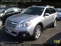 Ice Silver Metallic 2013 Subaru Outback 2 5i Limited Off Black Leather Interior Gtcarlot Com Vehicle Archive Subaru Outback 2013 Subaru Outback Subaru