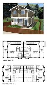 Multi Family Plan 99955 With 6 Bed 6 Bath Family House Plans House Plans Duplex Floor Plans