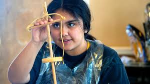 Native American art created with natural materials