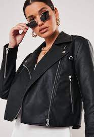 Missguided Tall Black Ultimate Boxy Faux Leather Biker Jacket Faux Leather Biker Jacket Trendy Fall Jackets Biker Jacket