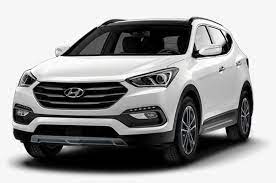 The 2018 toyota highlander is a great midsize suv with a generous list of standard safety features and a premium cabin, as well as a slightly higher maximum cargo capacity than the santa fe. Frost White Pearl 2018 Hyundai Santa Fe Turbo White Png Image Transparent Png Free Download On Seekpng