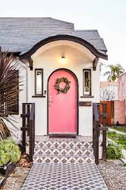 Inside Brightland Founder Aishwarya Iyer S Kitchen House Exterior House Design Pink Front Door