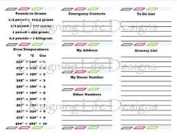 Printable Refrigerator Charts Conversion Chart Emergency