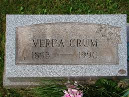 Verda Ruth Sease Crum (1893-1990)
