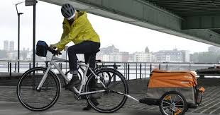 Packesel Auf Radern Kinderwagen Packen Fahrrad