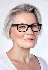70 Hairstyles For Women Over 50 With Glasses Grey Hair And Glasses Older Women Hairstyles Short Hair Styles