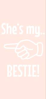 If you like best friend couples, you might love these ideas. Right She S My Bestie Orange Best Friend Wallpaper Friends Wallpaper Funny Wallpapers