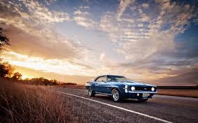 Blue Old Classic Car On The Road Hd Wallpaper X Old Car Wallpaper 4k Picsart Background Old Classic Cars Desktop Background Pictures