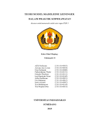 Teori Keperawatan Menurut Medeleine Leininger