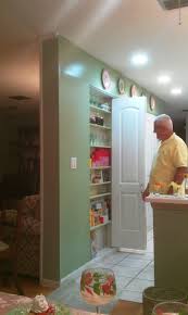 This Is Freakin Genius Love This Idea Of Using Space Between The Wall Studs For Storage Living Room Is To The Left Kitchen Remodel Small Home Diy Home Decor