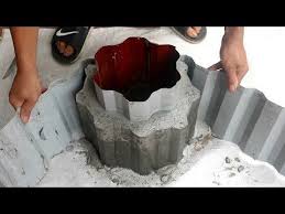 Make Nice Flower Pots For Garden Ideas From Cement Design Plant Pots Beautiful At Home Youtube Cement Design Cement Flower Pots Plant Pot Diy