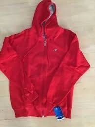 Black And Red Zip Up Hoodie Mens Red Zip Up Hoodie New With Tags Size Large In 2020 Black Jacket Hoodie Mens Activewear Mens Outfits