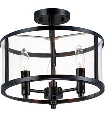 Choose an ideal semi flush mount ceiling light for your home from homary, guaranteed quality at low prices, free shipping worldwide. Maxim 25250clbk Sentinel 3 Light 13 Inch Black Semi Flush Mount Ceiling Light
