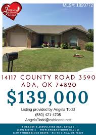 Join Us For An Open House This Sunday July 1st From 1 00 To 3 00 14117 County Road 3590 Ada Ok 74820 139 000 Mls 18207 Open House Ada Real Estate Search
