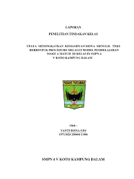 Apabila anda tidak ingin repot, atau tidak mempunya waktu dalam proses pembuatan ptk. Ptk Bahasa Inggris Smp Pdf